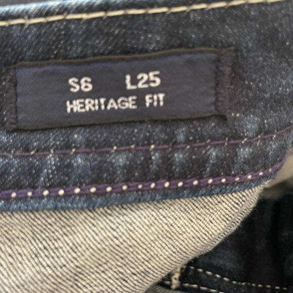 Vigoss Jeans Heritage Fit Capri womens Size 6 L 25 roll cuff blue - Picture 9 of 10